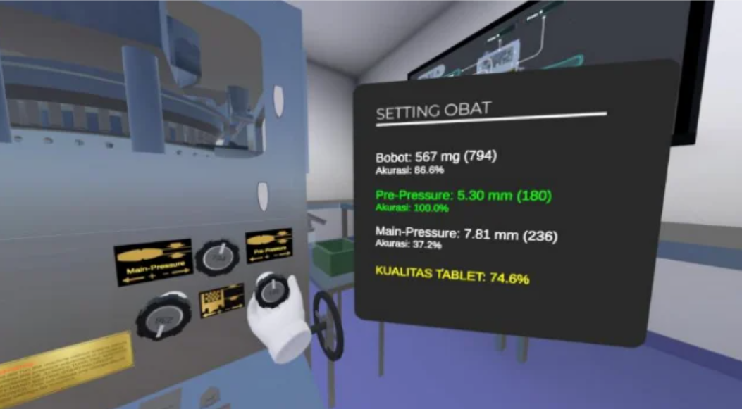 VR Tableting Machine Training at PT Hexpharm Jaya